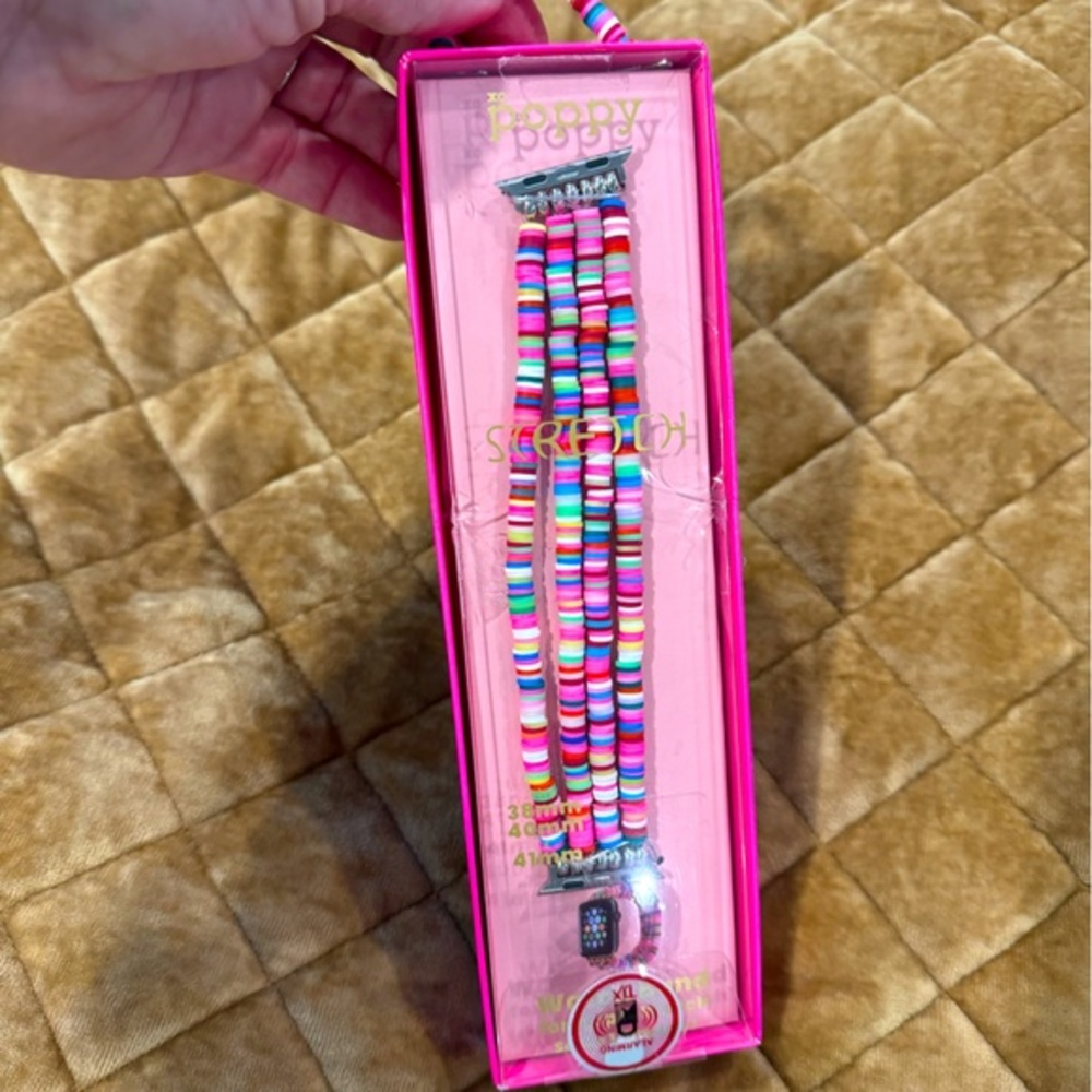 POPPY stretchy watchband- unique and colorful!! Swap out your band for FUN🎉
